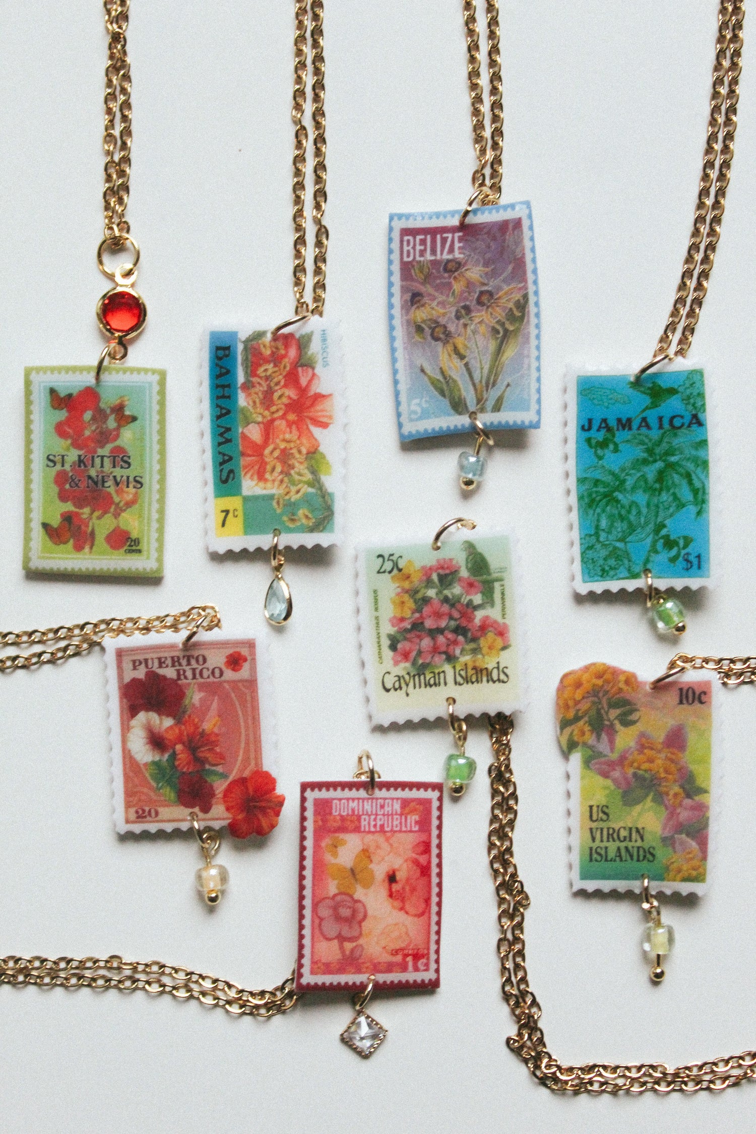 Stamp Necklaces